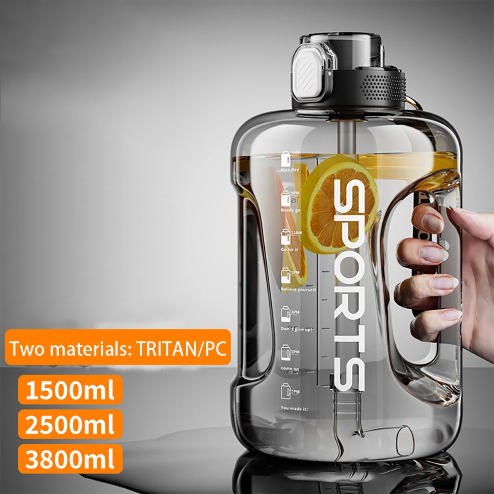 

Fitness Cup Bpa Free Drinking Bottle Large Capacity Portable TRITAN Outdoors Sports Water Bottle 1700ML/2500ML
