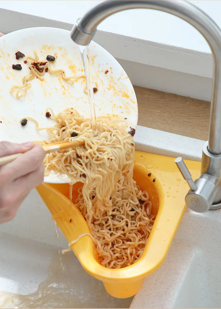 

Multifunctional Drain Basket Swan Drain Basket General Leftover Sink Fruit and Vegetable Basket Shelf Strainer Sink Kitchen