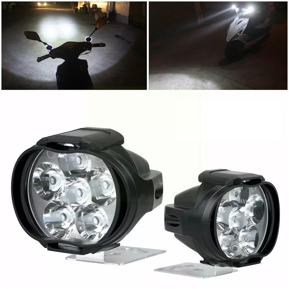 

Headlights 6 White Led Lights, High-brightness Modified Auxiliary Lights For Scooter Vehicles O4M5