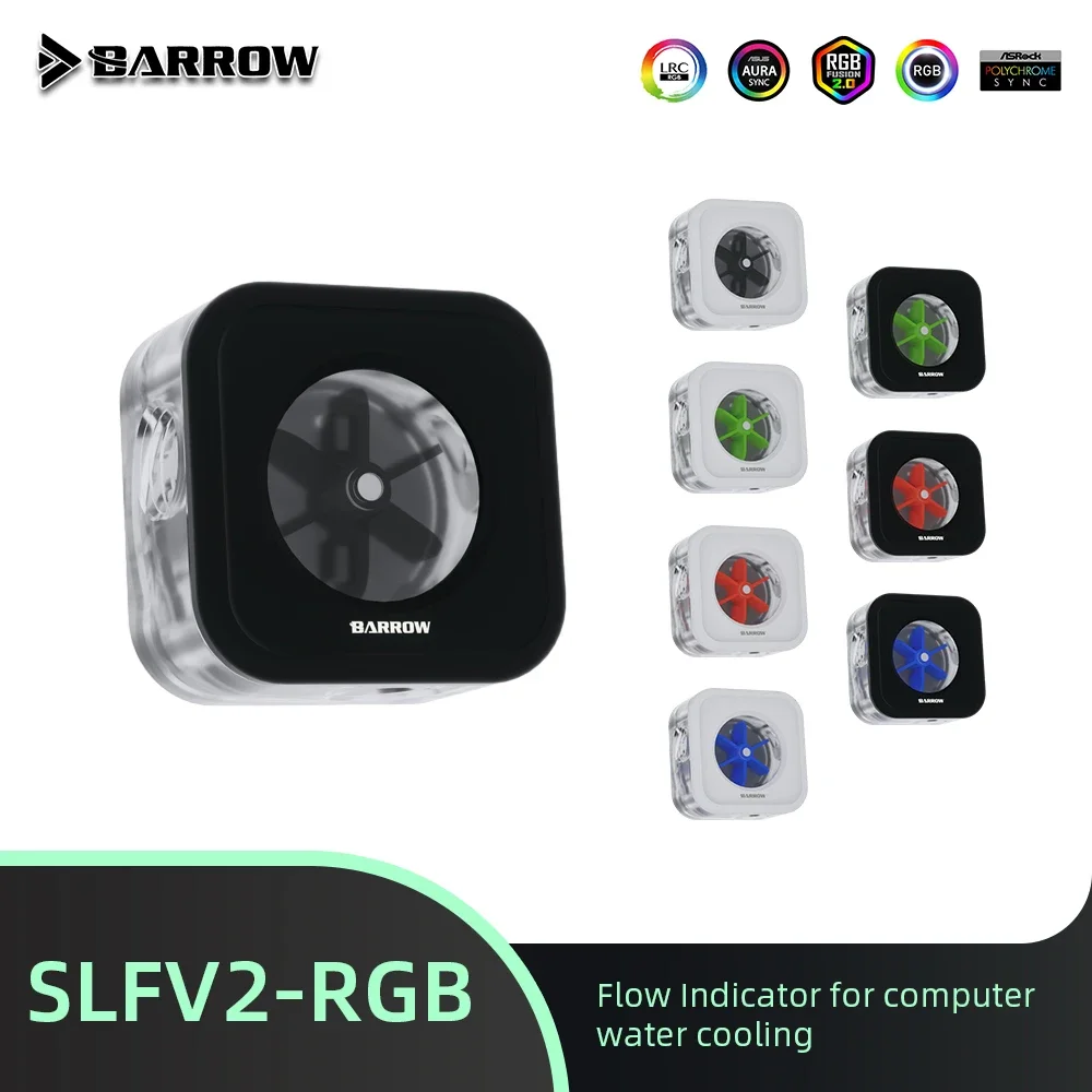 Метчик расхода воды Barrow SLFV2-RGB 5V ARGB скоростной тахометр отдельные компьютерные
