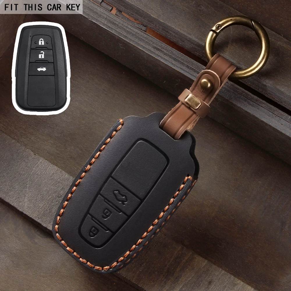 

Чехол для автомобильного ключа для Toyota Prius Camry Corolla C-HR CHR RAV4 Prado Izoa Levin Avalon 2018 2019 2020, цинковый чехол