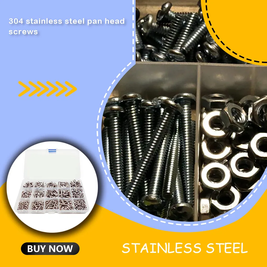 

480 шт., защитные винты и гайки из нержавеющей стали