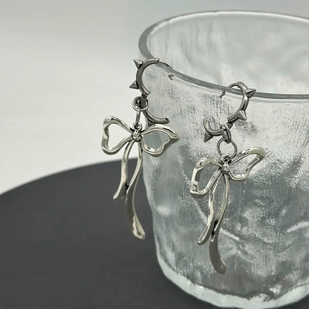 Женские Висячие серьги-кольца в стиле Ретро с заклепками