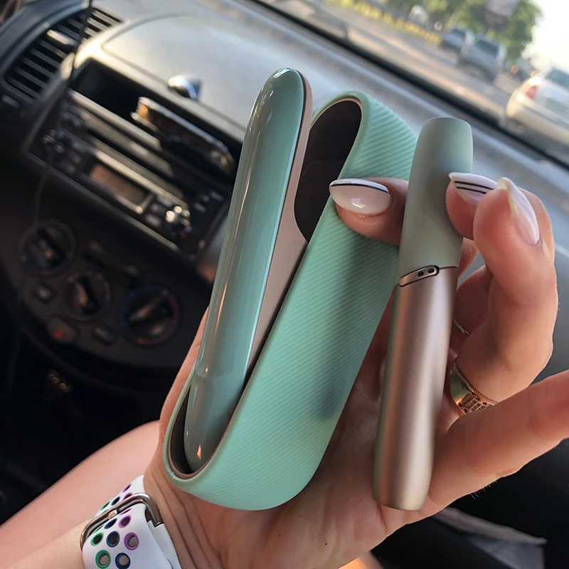 11 цветов Чехол + Боковая крышка верхняя для IQOS 3 0 нескользящий полный защитный