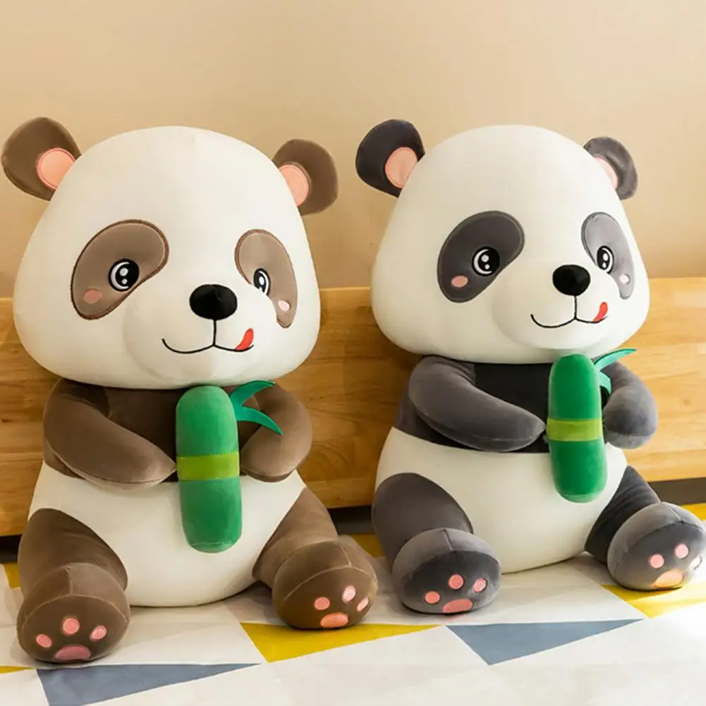 

Плюшевая кукла с высокой симуляцией трехмерного лица, реквизит для фотографии, мультяшная Мягкая кукла-подушка, панда, кукла для детей