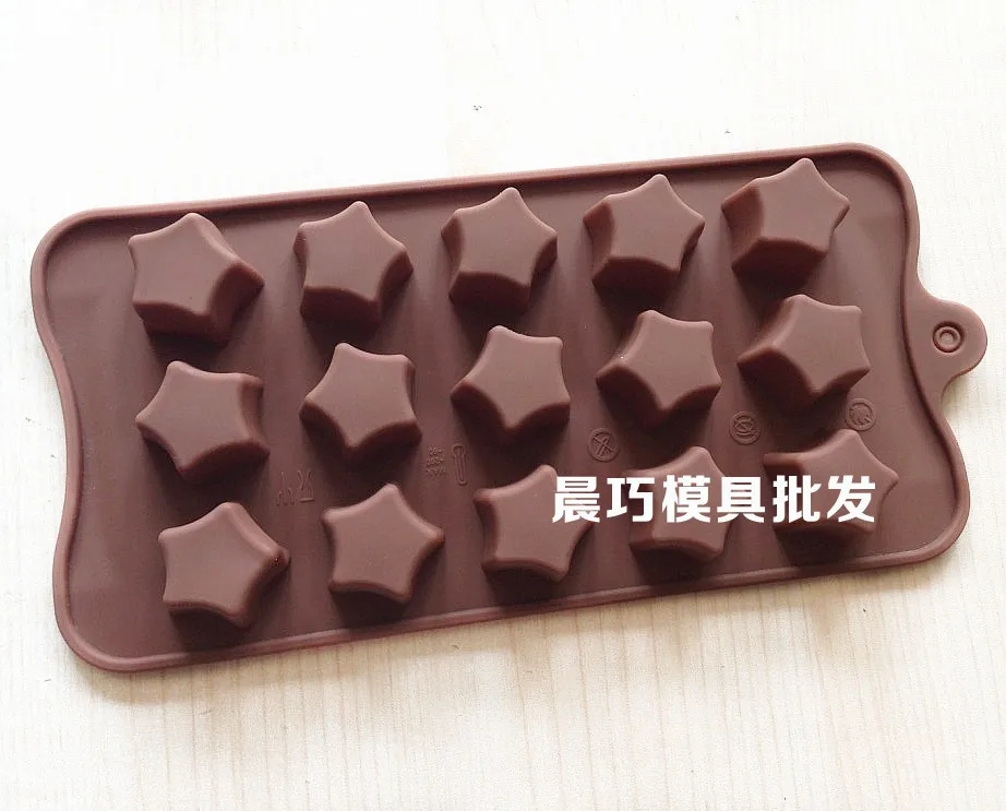 

Силиконовая форма для торта, форма для шоколада, форма для ледяной сетки с пятиконечной звездой 436