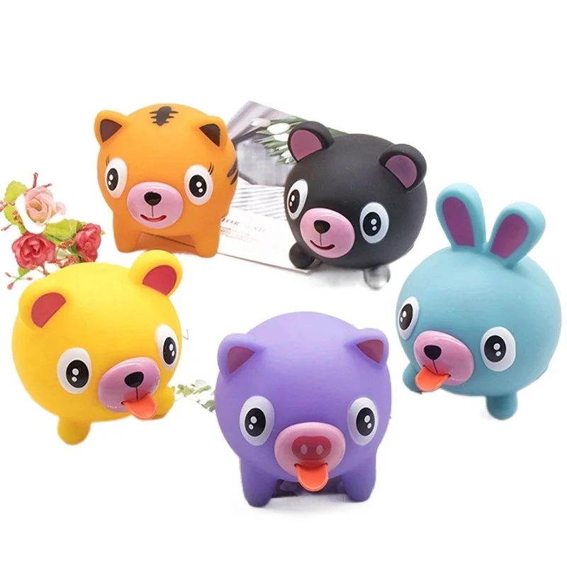 

Cute vocal tongue doll pinch music children's decompression vent toy vocal animal decompression toy stress toys Squeeze Toys
