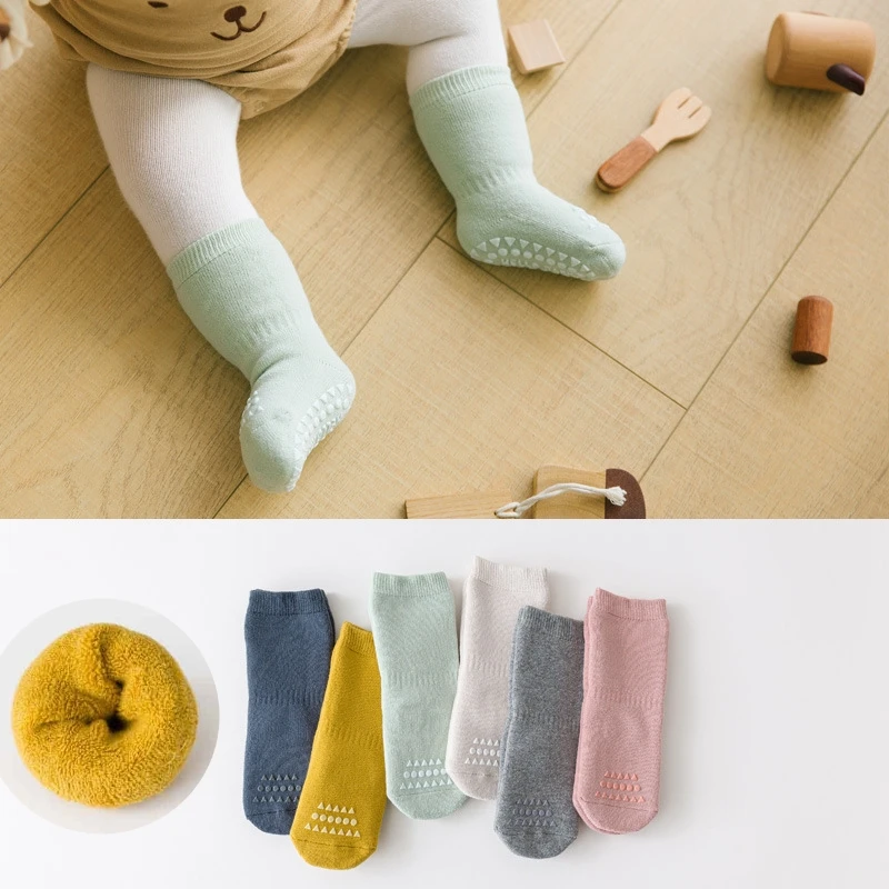 

Baby Thicken Autumn Winter Cotton Long Socks Warm Toddler Boy Girls Thermal Floor Socks Newborn Children Clothing Accessories