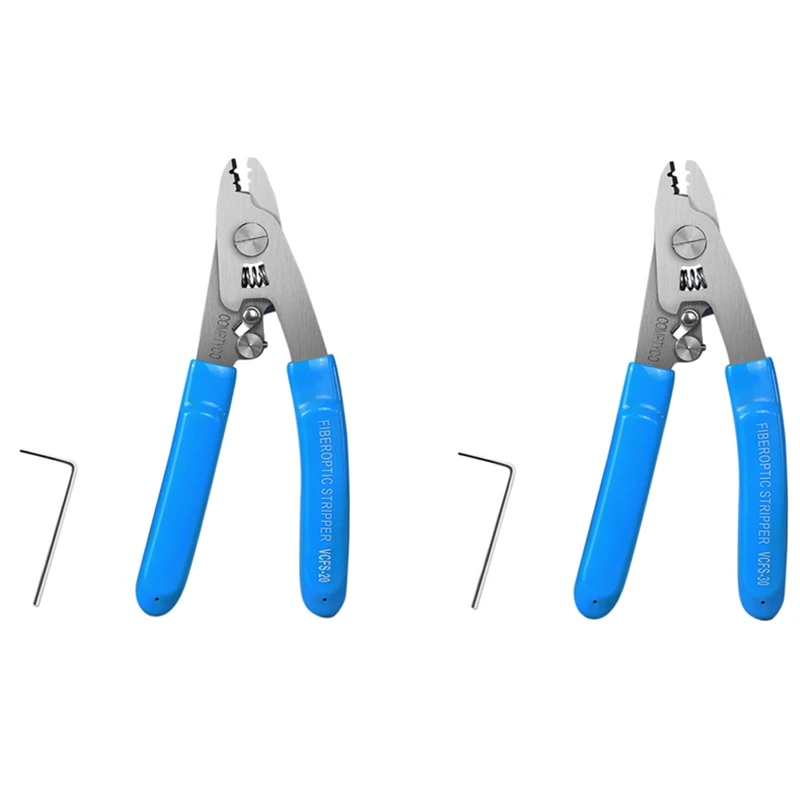 

AT35 Stainless Steel Three-Port Fiber Stripping Pliers FTTH Tool Fiber Optic Wire Stripper