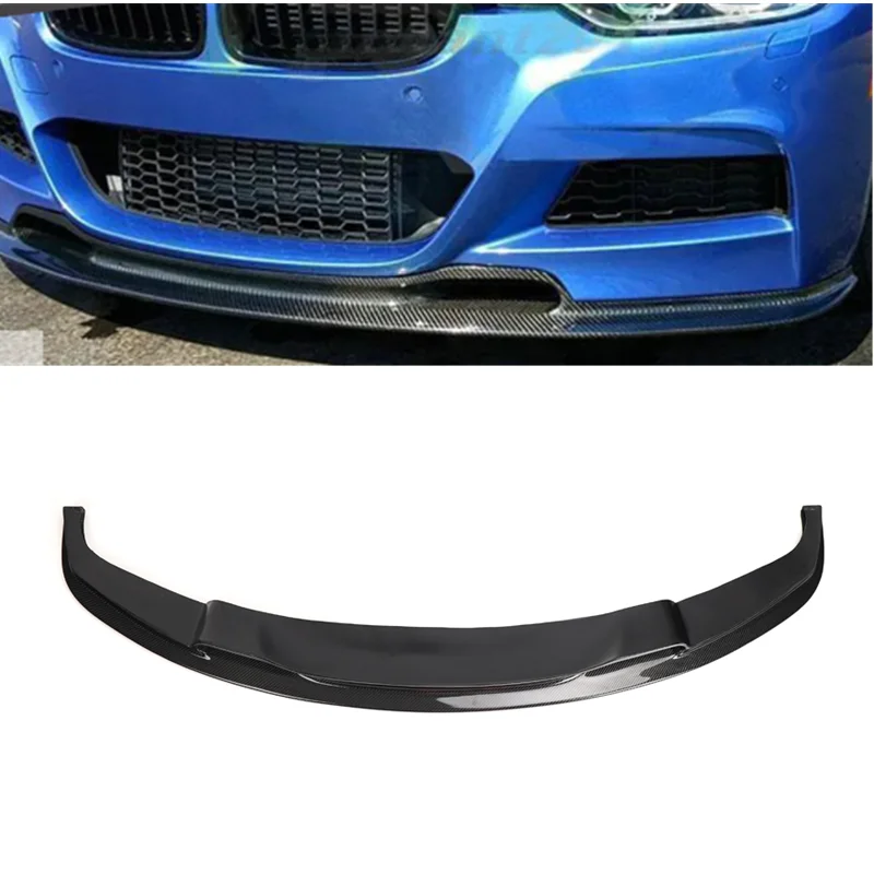 

Carbon fiber V Style Front Lip For F30 F35 MT bumper 2013-2018 Car Carbon Fiber Front Bumper Spoiler Lip