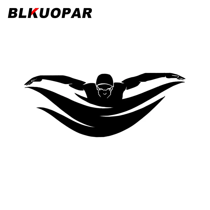 

BLKUOPAR плавательные спортивные силуэты автомобильные наклейки солнцезащитные вырезанные окна наклейка на багажник Мотоцикл Защита для лобового стекла автомобиля двери