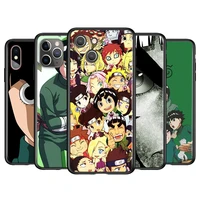 naruto rock lee silicone cover for apple iphone 13 12 mini 11 pro xs max xr x 8 7 6 6s 5 plus se phone case coque