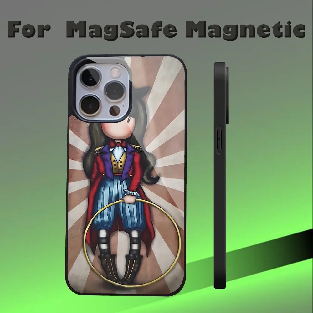 Прекрасный чехол для телефона Santoro Gorjuss IPhone 16 15 14 13 Pro Max 11 12 Mini Alex Mirror Magsafe