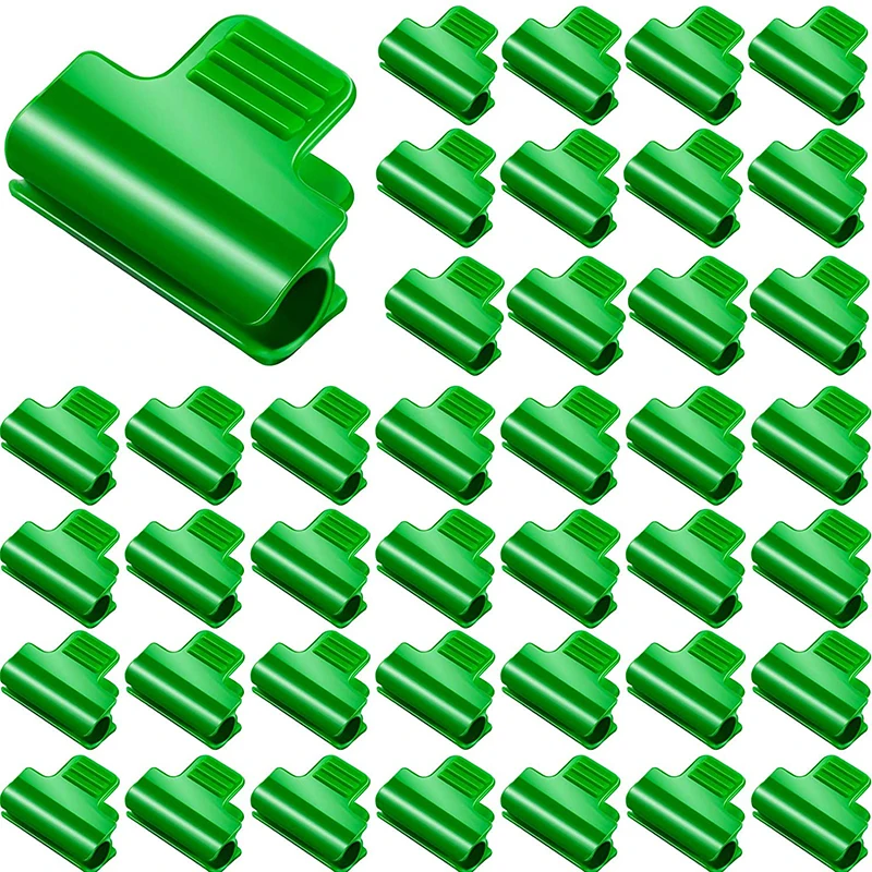 

40PCS Greenhouse Clamps Film Row Cover Netting Tunnel Hoop Clip Frame Shading Net Rod Clip Greenhouse Film Clamps