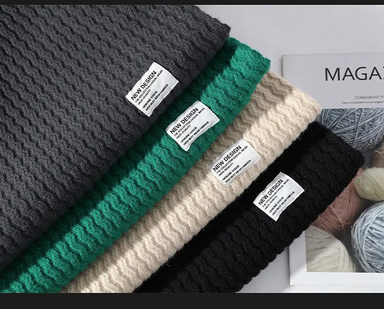Winter turtle-neck warm sweater plus plush thickened self-heating pullover sweater male teenager knitwear