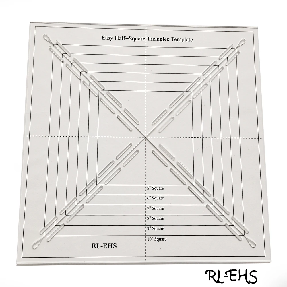 

Esay Half-Square triangles TemplateQuilting Ruler and Quilting Template #RL-EHS