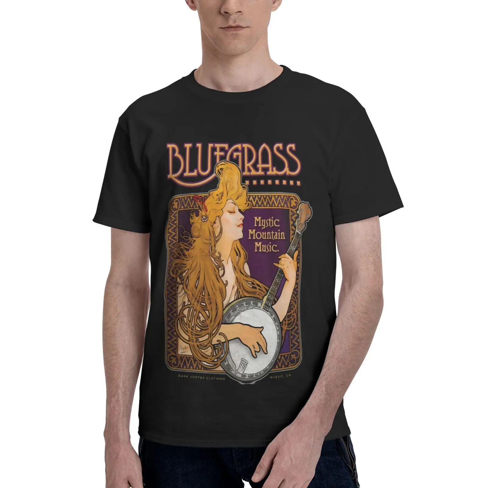 

Bluegrass Banjo In The Style Of Men T-Shirt Oversize T-Shirt T Shirts T-Shirts With Short Sleeves T-Shirt Men T-Shirts T Shirt