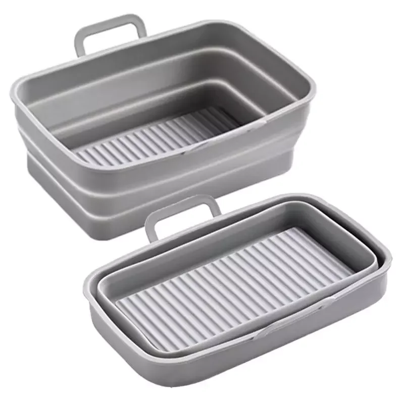 

Silicone Accessories For Air Fryer 2PCS Baking Supplies Easy Cleaning More Harsh Cleaning Basket After Using Airfryer