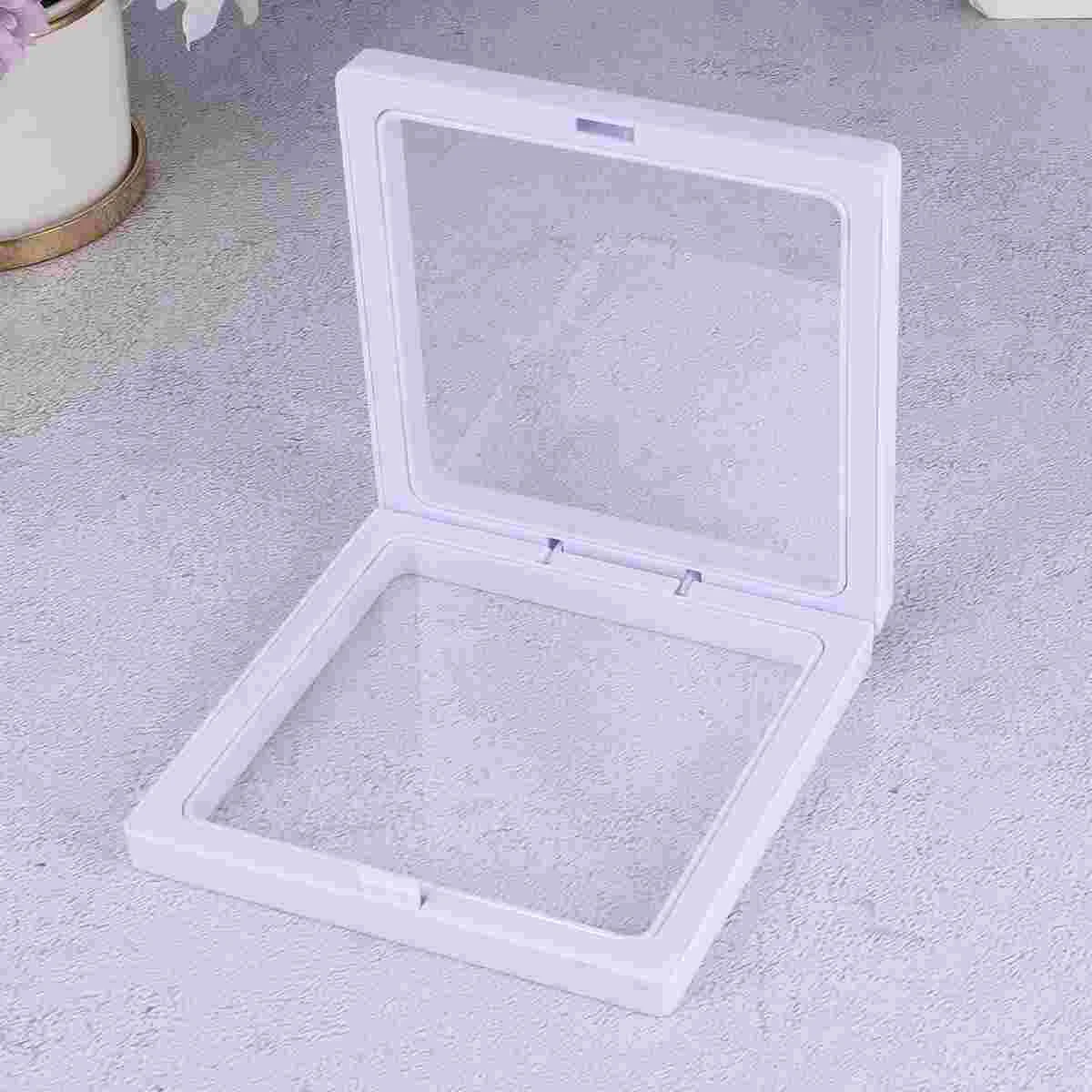 

Floating Frames Earring Stand Jewelry Display 3d Holder Box Organizer Case Medallion