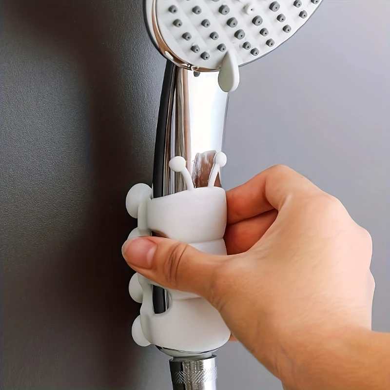 

Ручной держатель насадки для душа на присоске, универсальный настенный силиконовый кронштейн для насадки для душа, держатели для душа