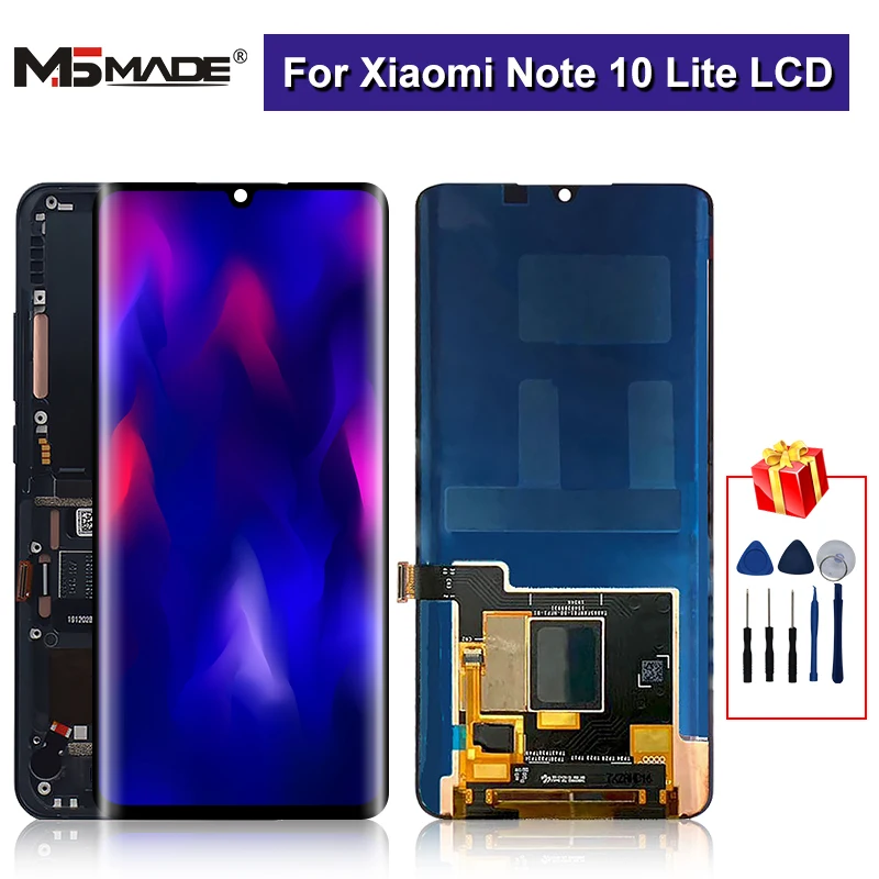 6 47 &quotОригинальный ЖК-дисплей для Xiaomi Mi Note 10 Lite сенсорный экран дигитайзер M2002F4LG