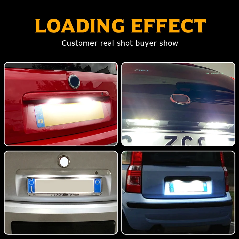 2 шт. для Fiat Panda Mk3 тип 169 MK4 312 светодиодный номерной знак 319 71734797