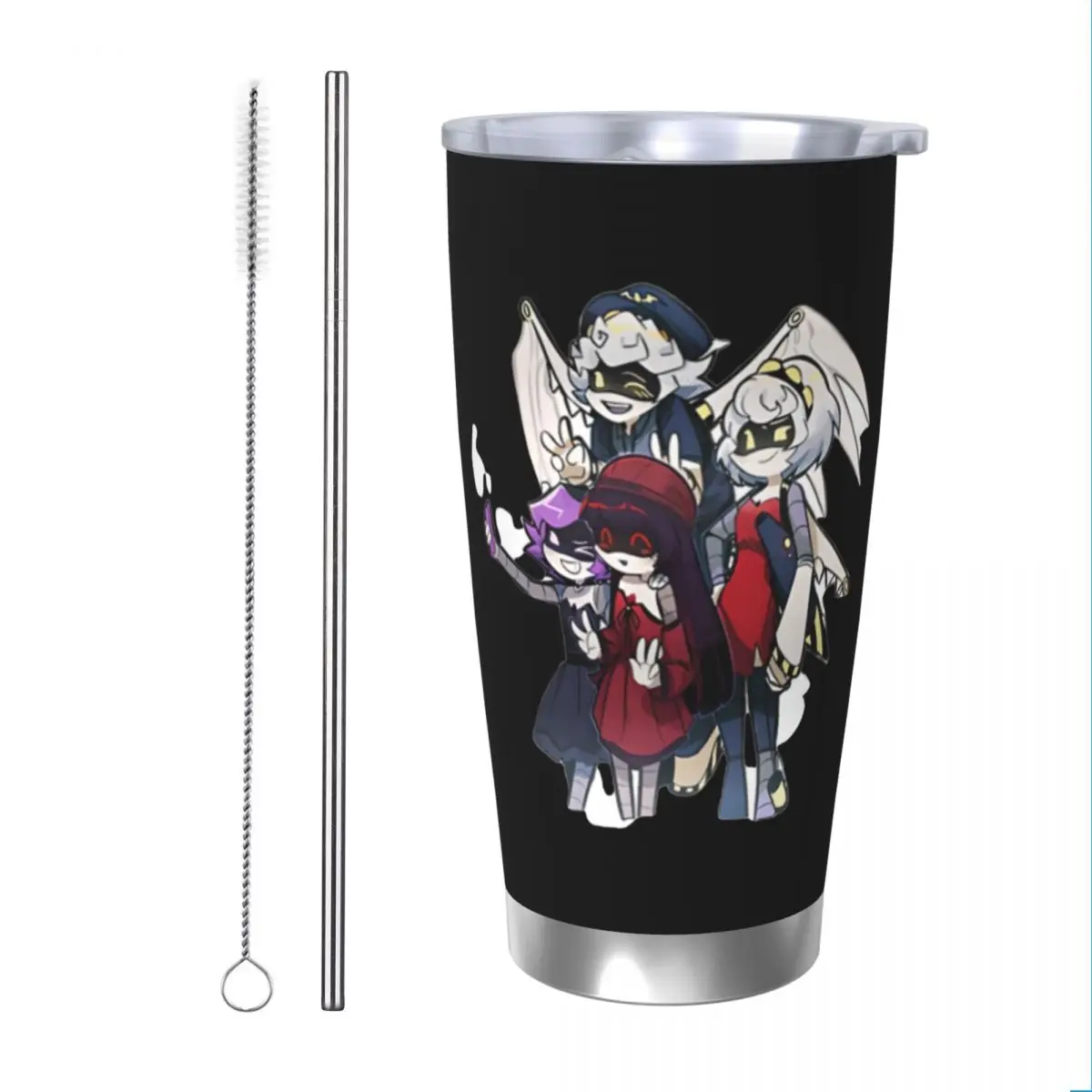 Изолированный стакан с соломинкой Для игры убийц дронов вакуумная Термокружка