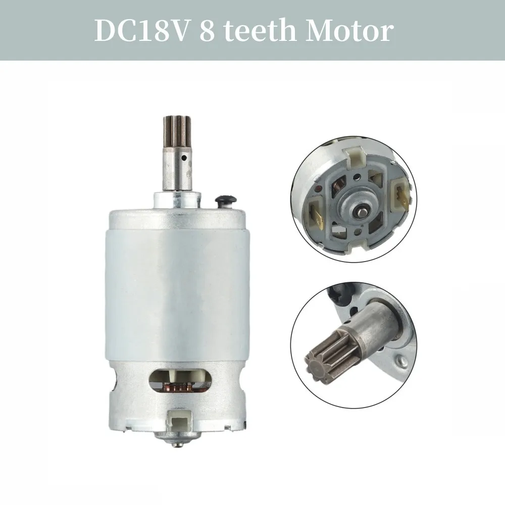 

DC 18V 8 Teeth Motor RS-550VD-6532 H3 Spare Parts For WORX 50027484 WU390 WX390 WX390.1 Electric Drill Power Tools Accessories