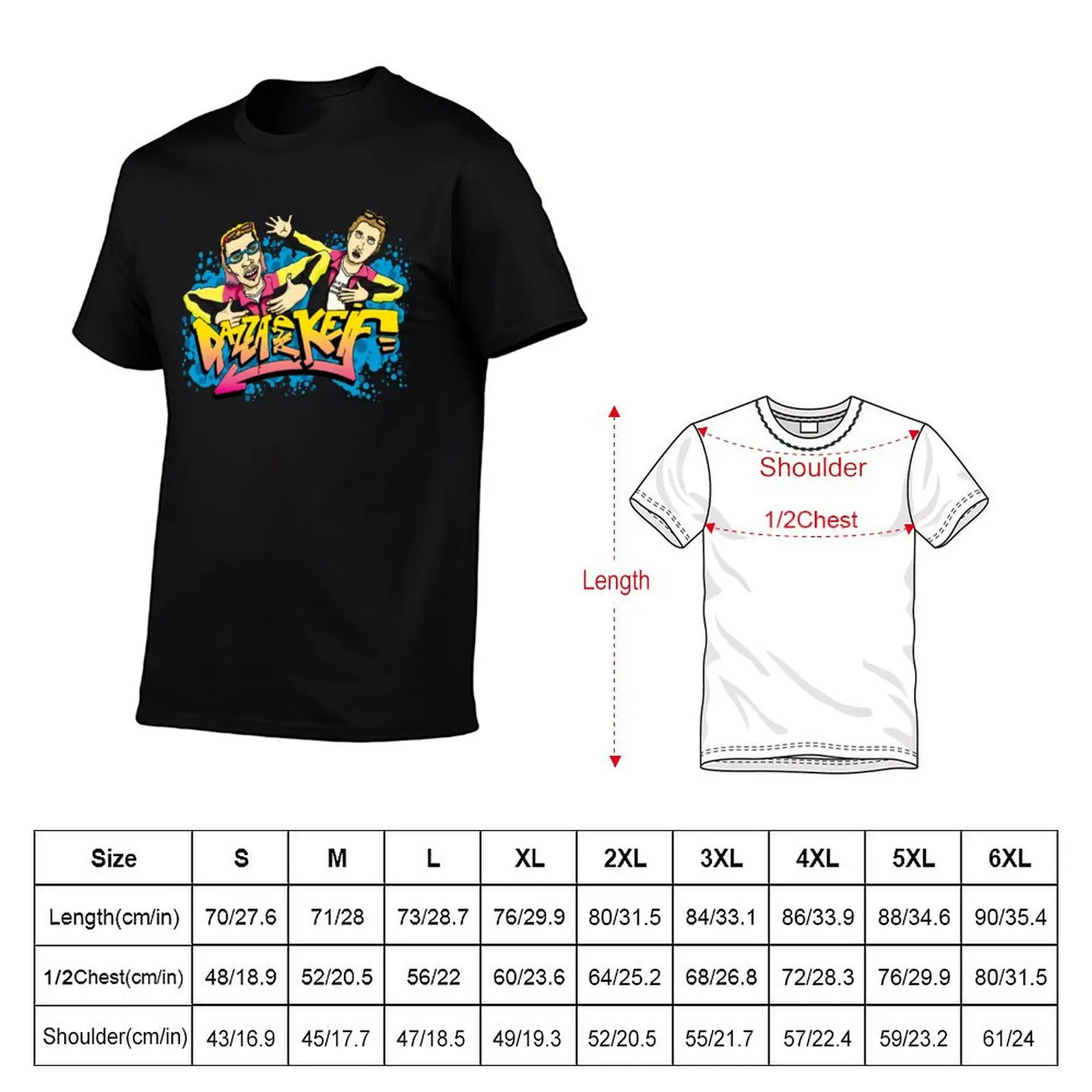 Фото Футболка Dazza and Keif Merch, мужские футболки с графическим рисунком, мужские футболки из 100% хлопка, забавные футболки класса люкс, хлопковая футболка №2