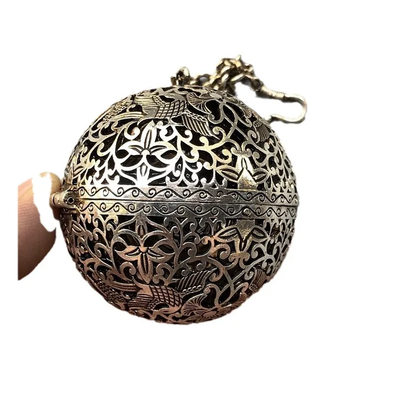 Антикварный виноградный цветок и птицы парфюмерная сумка антикварная полая