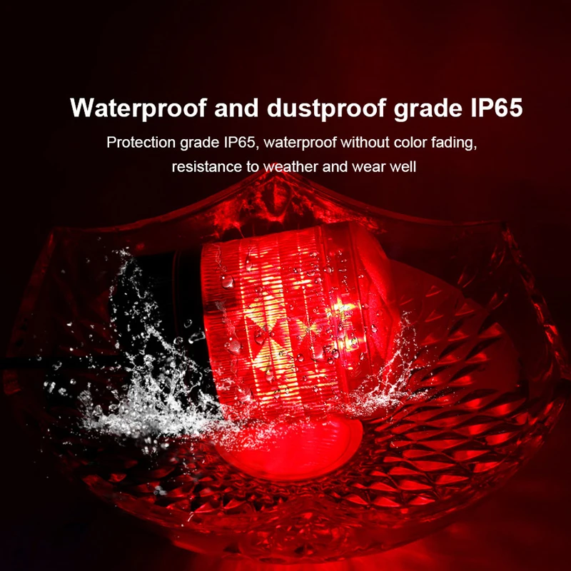 Waterproof Car Voice Warning Alarm LED Sound and Flash Light Integrated Siren Rotary Warning Light for Machines enlarge