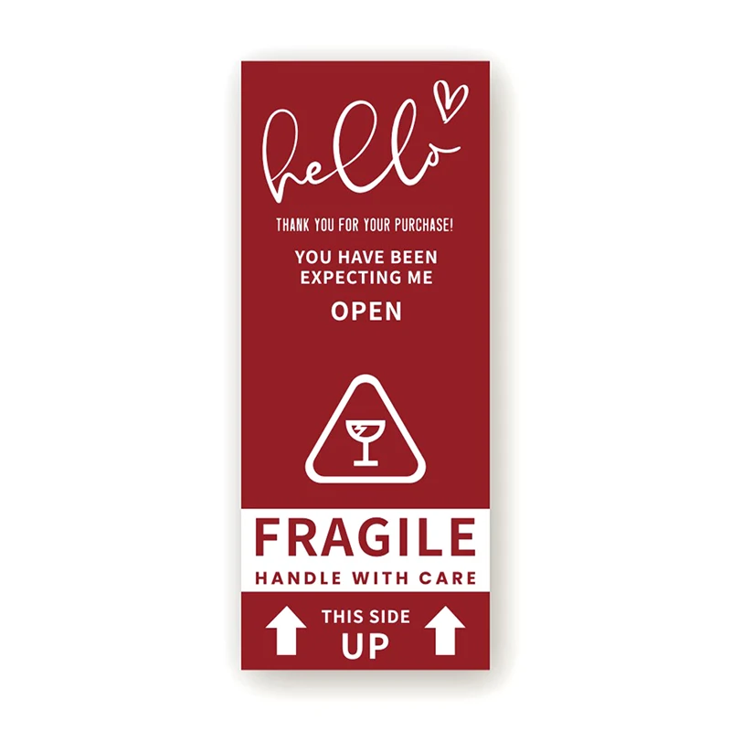 

50 Pcs/pack Thank You For Purchase Stickers Fragile Warning Commodity Express Decoration Labels Thank You Package Stickers