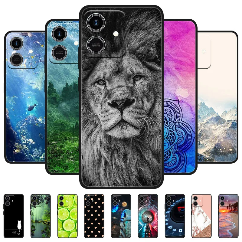 Фото Чехол для телефона Honor Play 10 4G, задняя крышка Cool Lion, противоударный силиконовый мягкий чехол из ТПУ для Honor Play 10 ELA-LX3, чехлы 6,74 дюйма №1