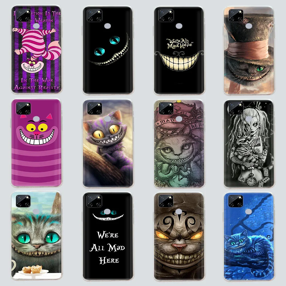 Прозрачный чехол для LG K11 Plus K12 Prime K22 K40 K40S K41S K51S K50S K52 K42 K62 K50 K30 Max мягкий с Чеширским