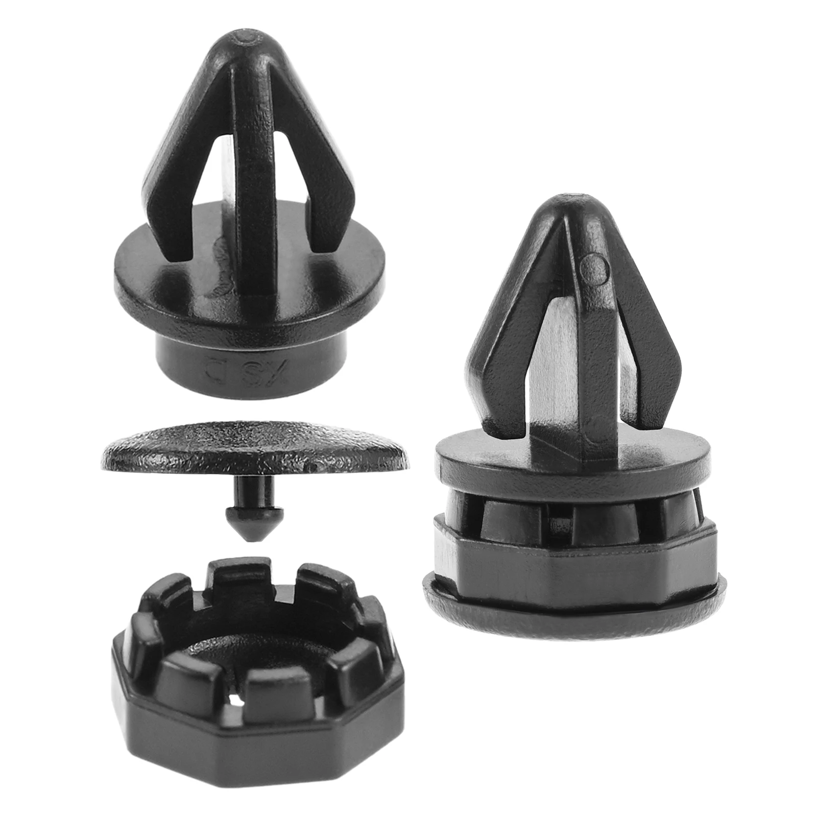 

2 шт. зажимы для полки для посылок для Nissan Juke F15 Infiniti ESQ 2010-2019, задняя кнопка, вешалка для багажника, грузовой крючок, крепежные кронштейны, заклепки