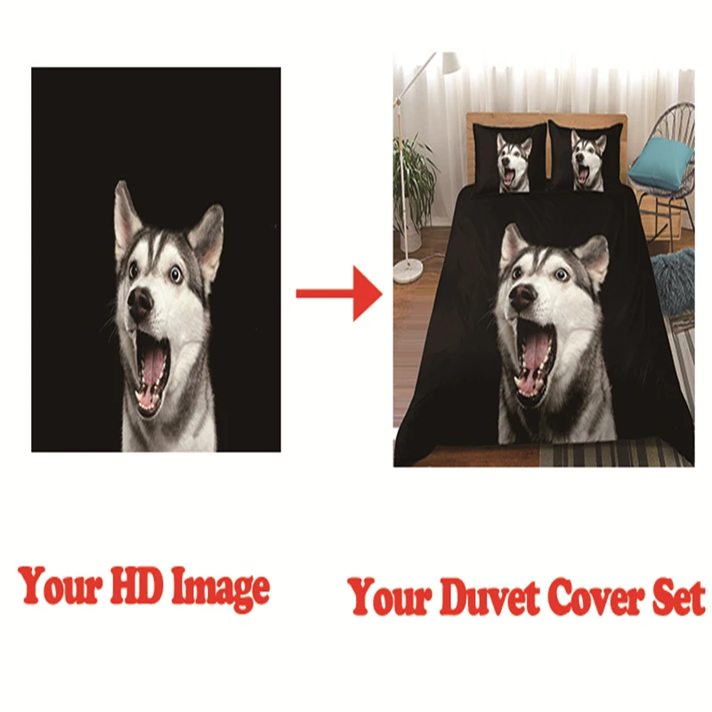 Интересный креативный индивидуальный дизайн под заказ 3d-комплект постельного