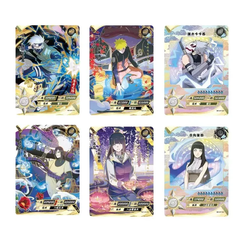 

KAYOU Anime Original Naruto Card CR MR AR SP UR Bronzing Uchiha Sasuke Itachi Hyuga Hinata Rare Collection Cards Children's Gift