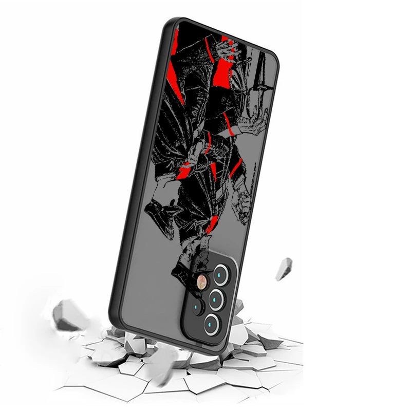 Фото Overlord Аниме Комикс искусство крутой матовый полупрозрачный для Samsung Note 20 A35 A03 A54 A31 A22 A34 A14 A24 A04 A55 искусственный чехол для телефона из ТПУ №4