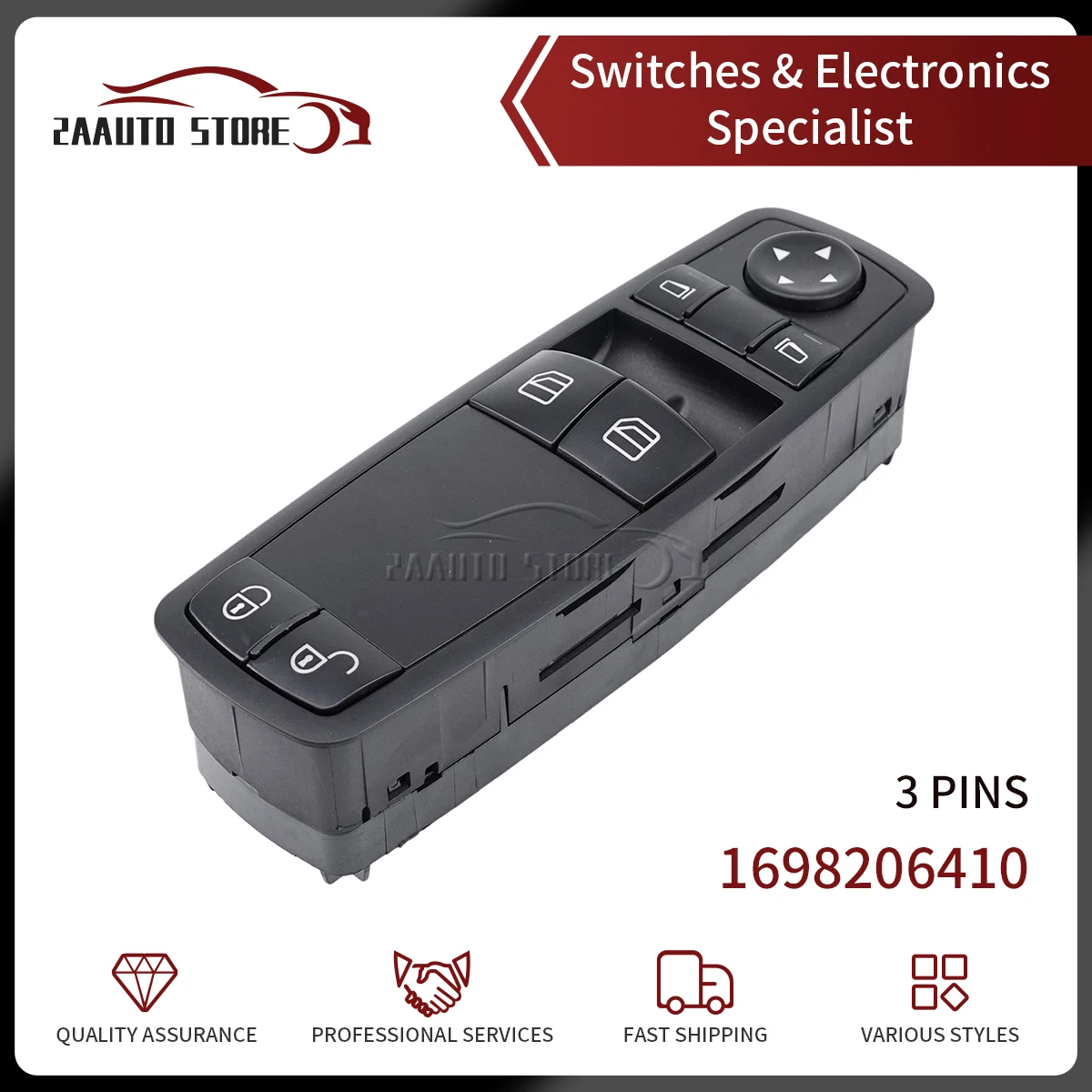 

Car Electric Power Window Switch Master Panel 1698206410 For Mercedes Benz A-Klasse W169 A150 A160 A170 B-Klasse W245 B150 B160