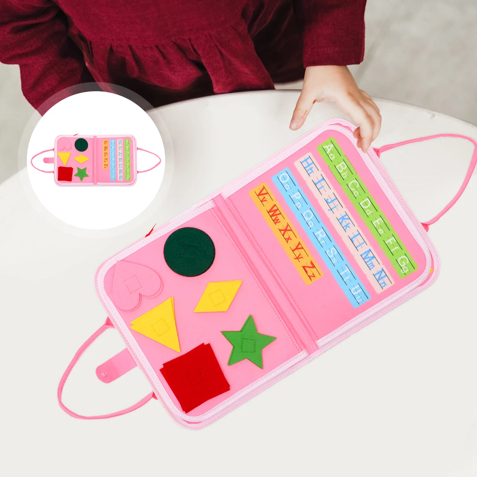 

Войлочная обучающая доска, занятые обучающие доски Монтессори для девочек и мальчиков, сенсорная игрушка для малышей, дошкольного возраста