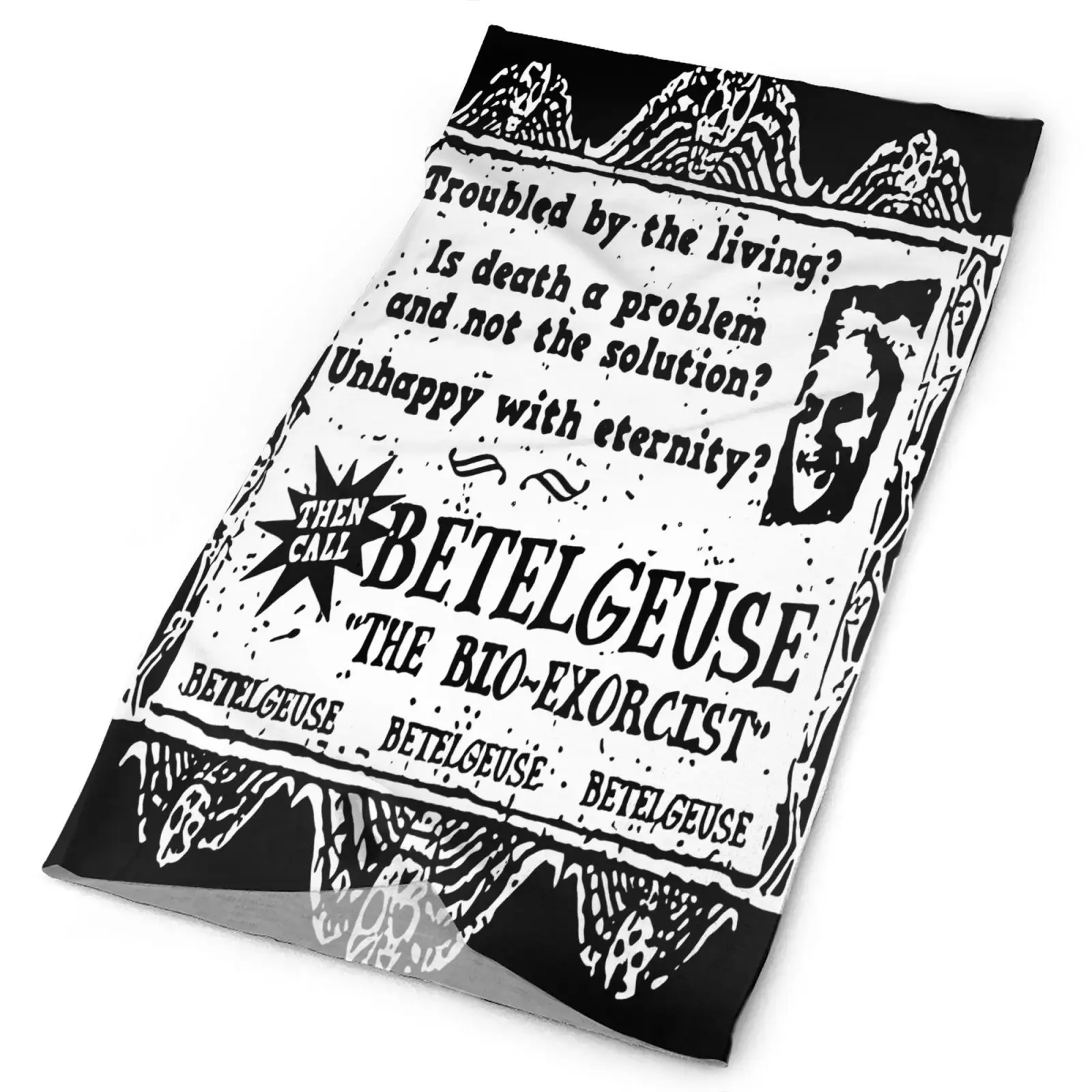 

Beetlejuice Biz Card 80S Cult Comedy Men's Bandana Skis Scarf Bandana Man Skimask Scarves And Shawls Balaclava Mask Camouflage