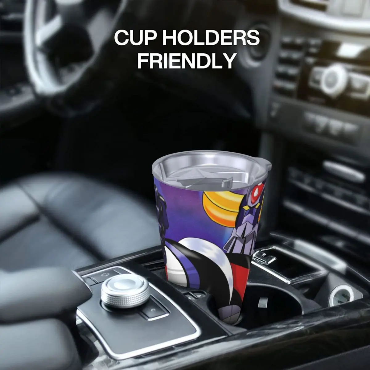 UFO Mazinger Z Tumbler вакуумная Изолированная Термокружка Goldorak Actarus с крышкой из соломы
