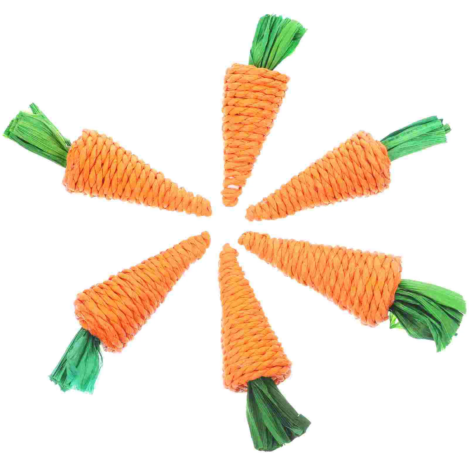 

12 Pcs Pet Molar Straw Woven Hamster Teething Rabbit Molar Hamster Chew