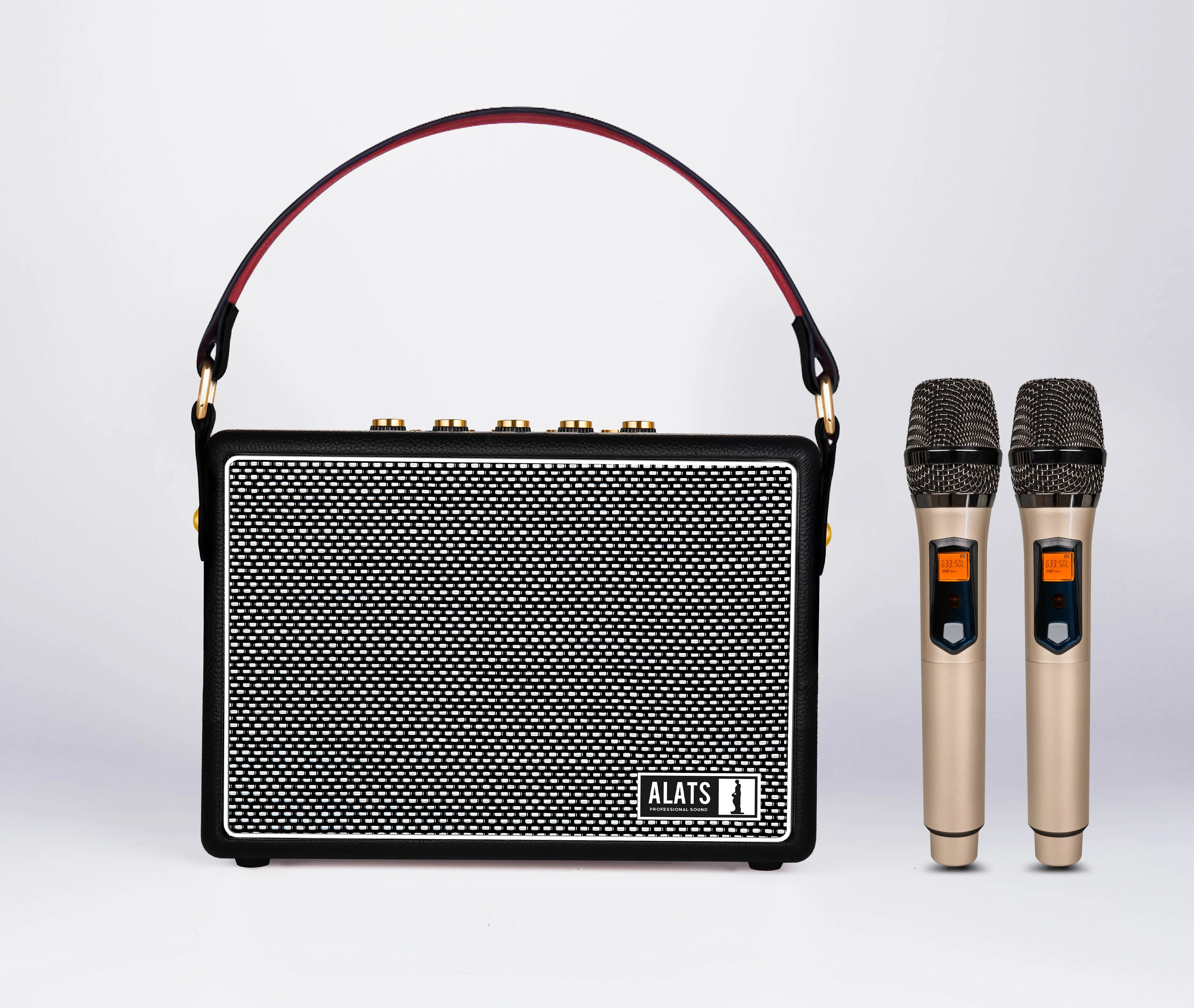 

GHD-200 Wireless speaker outdoor indoor 55W Wooden Speaker Karaoke function for Outdoor Indoor Party