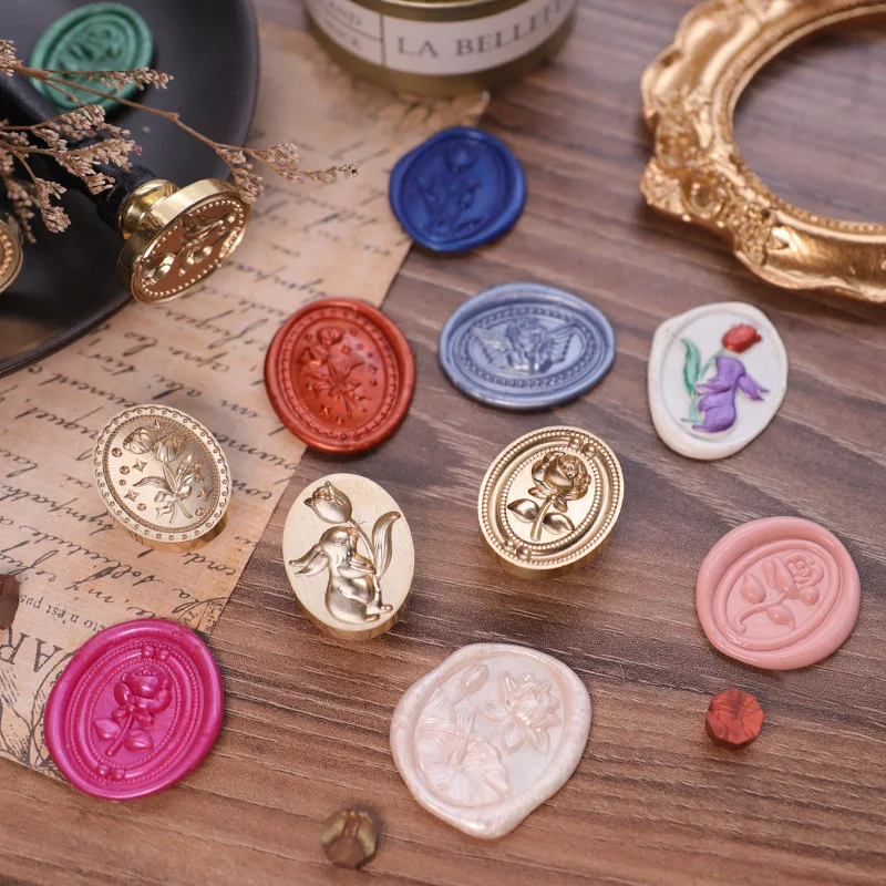 Цветочный 3D тисненый ретро восковой штамп печать любовь кошка лапа снежинки