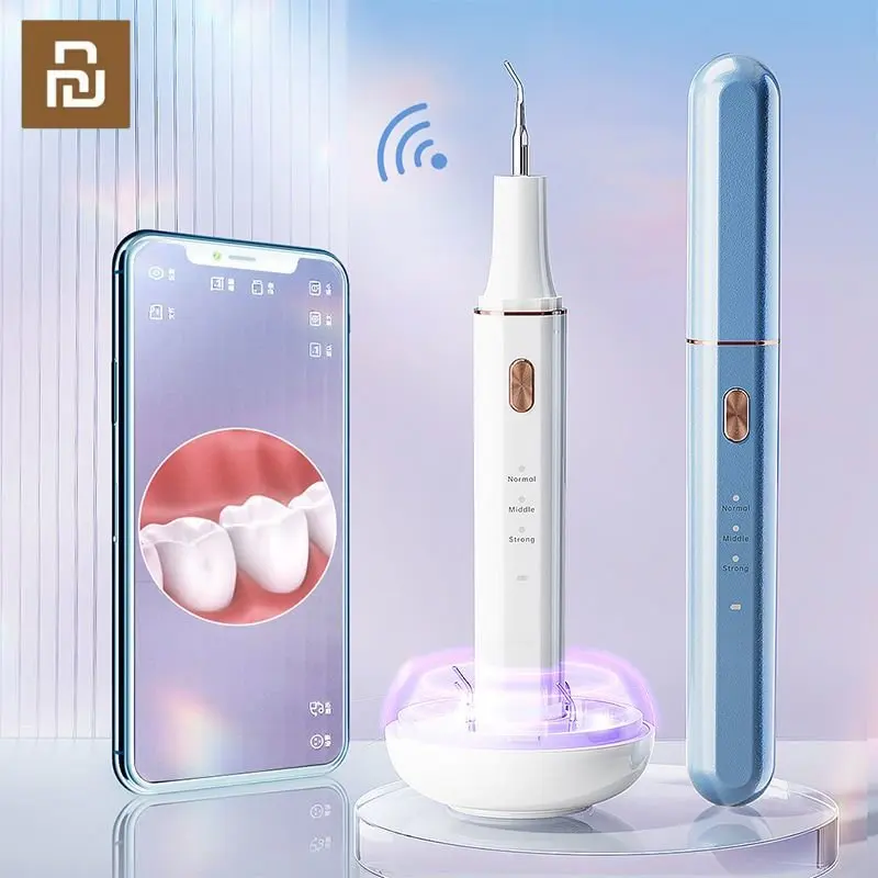 Youpin Youpin Ultrasonic Dental Cleaner Smart Visual Dental Calculus Scaler HD Endoscope Cleaner Teeth Tartar Remover Whitening