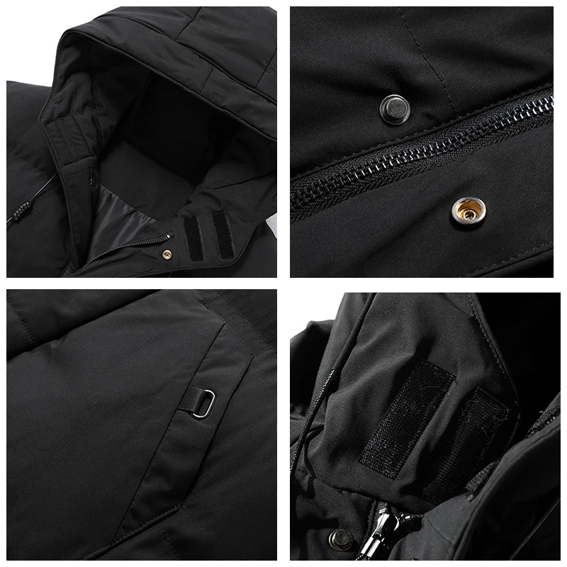 Men Winter Long Parka 2022 New Windproof Warm Thick Hood Parka Jacket Coat Men Autumn Outwear Classic Brand Casual Parka Men 8XL