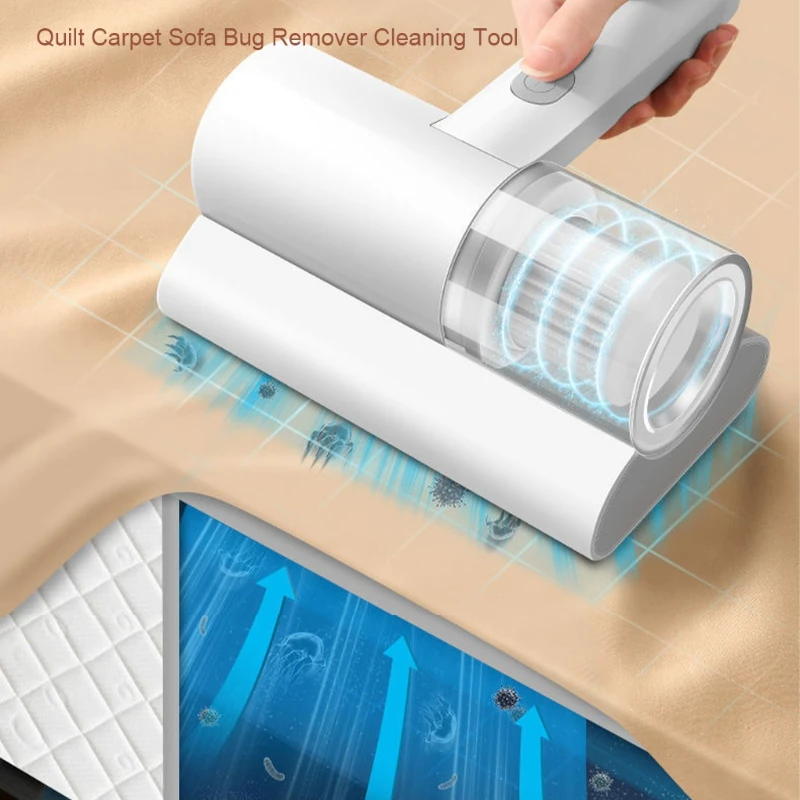 

Wireless Bed Sheet Cleaner Dust Collector Insect Mites Remover Rechargeable Strong Suction Force Vacuum Sofa Dust Cleaning Tools