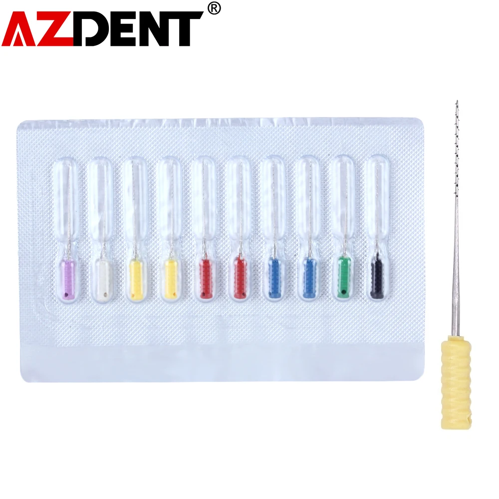 10 шт./упак. 25 мм зубные бусины из нержавеющей стали для очистки корневого канала |