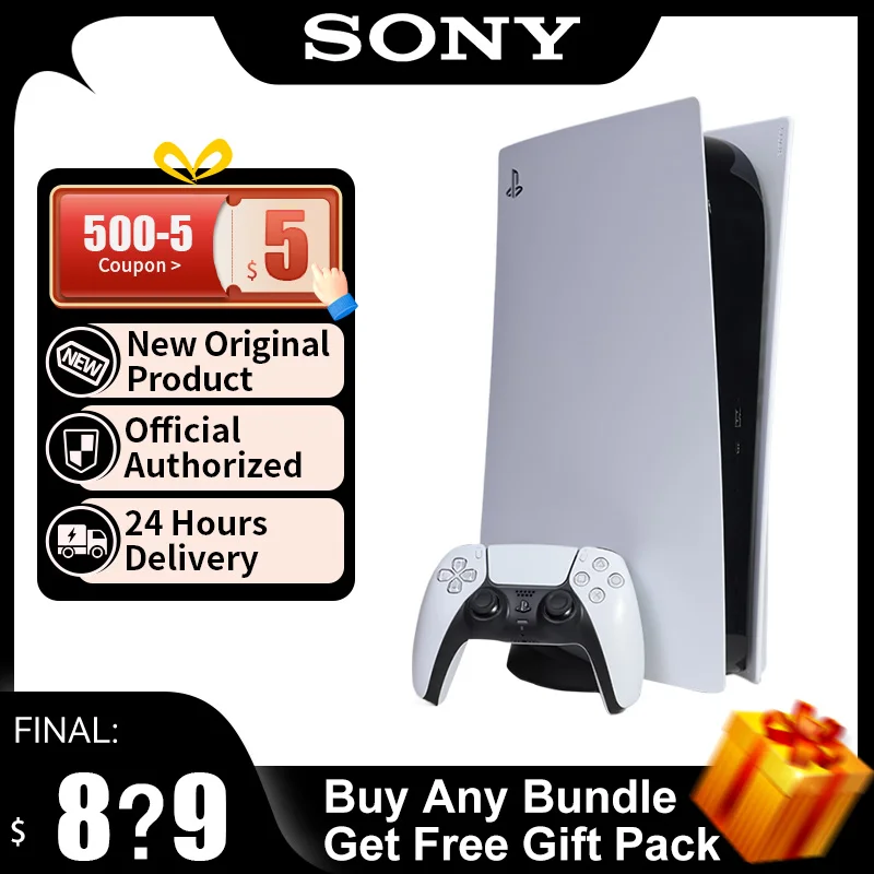  Sony PlayStation 5 PS5 Game Console Japan Version International Edition  PS 5 4 CD Version  Games Ultra High Speed PlayStation5
